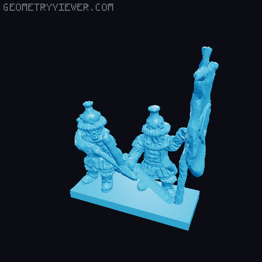 Lake-Town Warmaster Army 10mm Scale 3D model thumbnail
