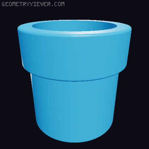 Super Mario Bros Planters 3D model thumbnail