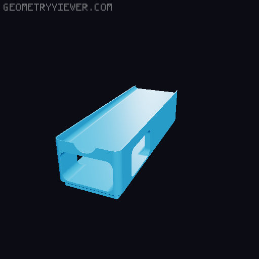 Gridfinity Headboard Organizers 3D model thumbnail