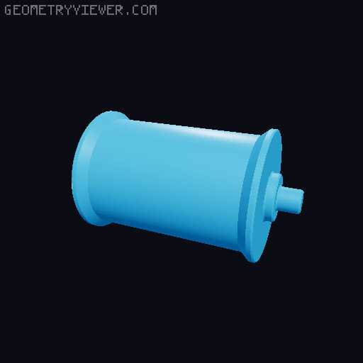 Spool Roller/Holder - Multiple Sizes & Modular Design 3D model thumbnail