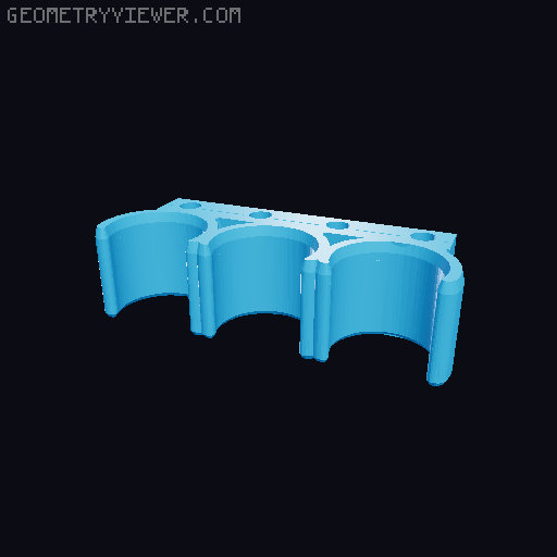 silly shells holder x3 3D model thumbnail