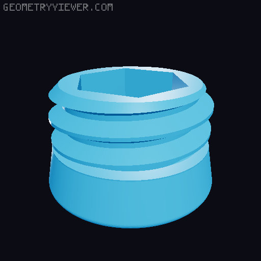 GEOWS - Flush Bolt 3D model thumbnail