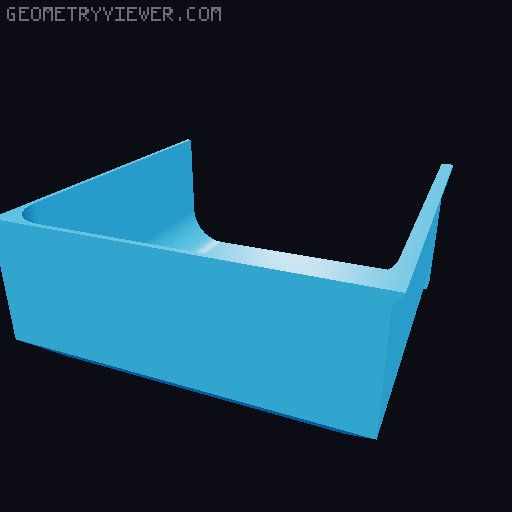 Modular Drawer Organizer Remix 3D model thumbnail
