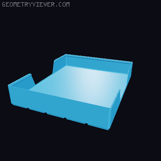 Gridfinity wall cutout collection 3D model thumbnail