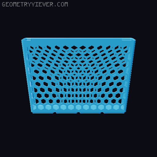 Gridfinity Hex Bins all sizes 3D model thumbnail