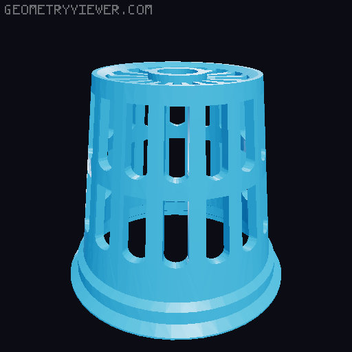5 Gallon Bucket Hydro Tower For Smaller Print Beds 3D model thumbnail