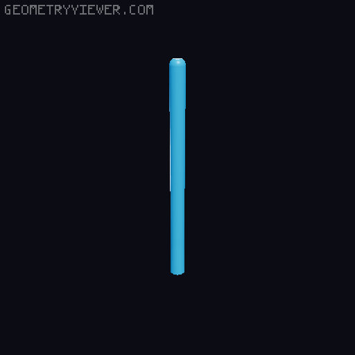 Long Blade for Collapsible Lightsaber 3D model thumbnail