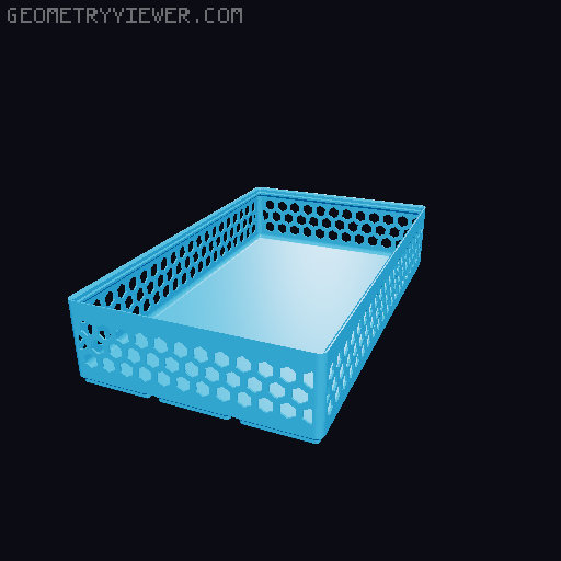 Gridfinity Hex Bins all sizes 3D model thumbnail