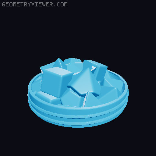 Tavern Mug no. 1 Dice Box - Mythic Mugs 3D model thumbnail