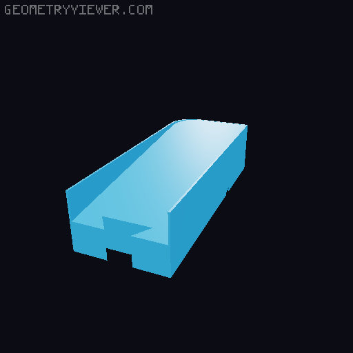 poop chute removable basket remix long 3D model thumbnail