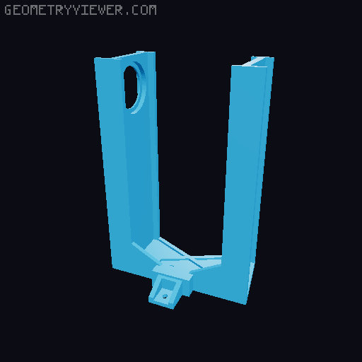 Double Creality Ender 3 V3 KESE Overhead PTFE Tube Guide 3D model thumbnail