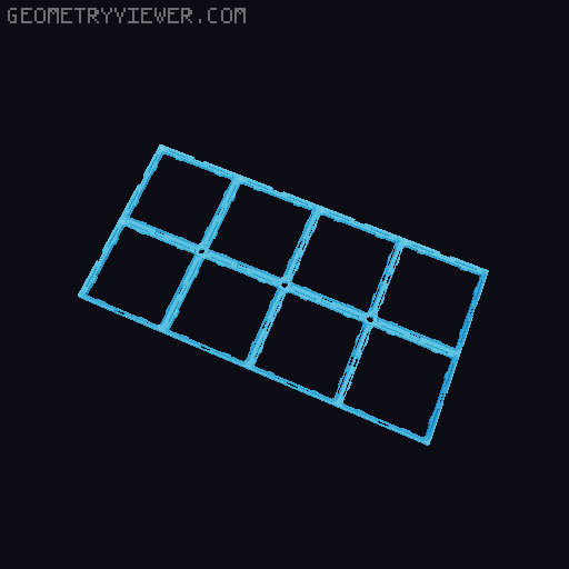 CLCKbase with Screw Holes, Sizes up to 9x9, Gridfinity Baseplate 3D model thumbnail