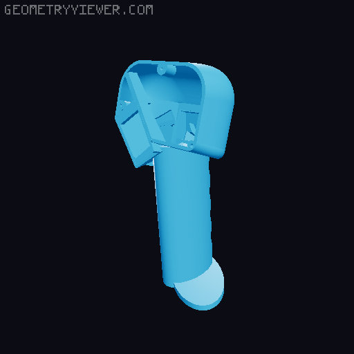 Zenith CH 650 flight grip to suit Ray Allen trim switch 3D model thumbnail