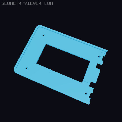 Wallmount for Fire HD10 (2023) 3D model thumbnail
