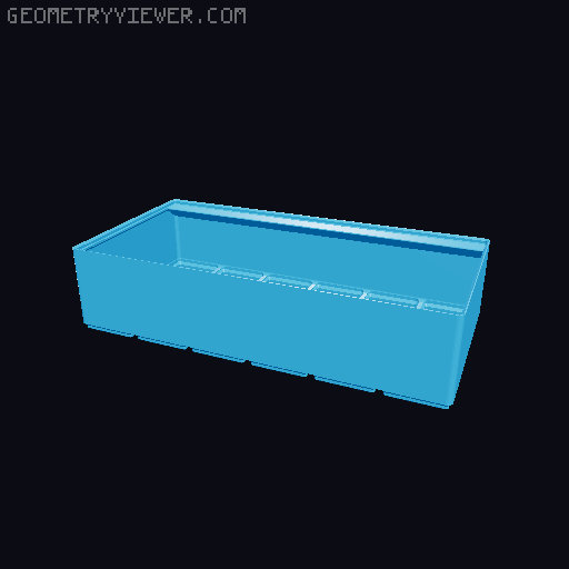 Gridfinity cups height 8 (60mm) collection 3D model thumbnail