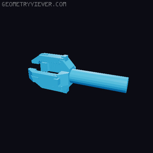 40mm attachments 3D model thumbnail