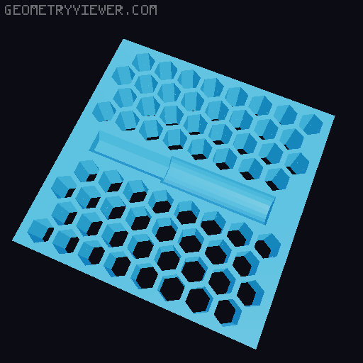 Gridfinity Remix Hex Nut Driver Cases 3D model thumbnail