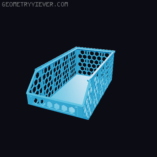 Stackable Baskets 3D model thumbnail