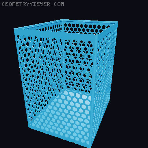 Gridfinity Hex Bins all sizes 3D model thumbnail