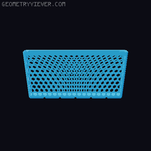Gridfinity Hex Bins all sizes 3D model thumbnail