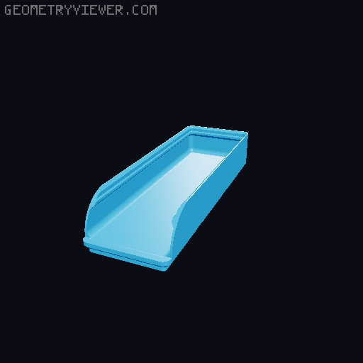 Gridfinity rouded bins collection all sizes 3D model thumbnail