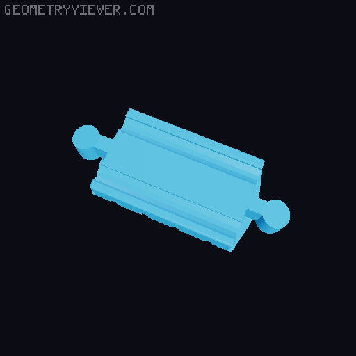 Wooden railway bridge system for Fischertechnik 3D model thumbnail