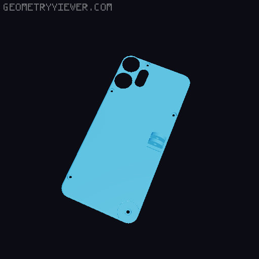 CMF Phone Cover GoPro Peg 3D model thumbnail