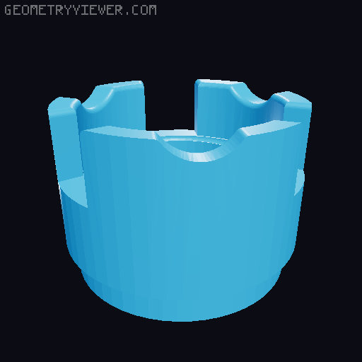 54mm Lower Part Remixed 3D model thumbnail