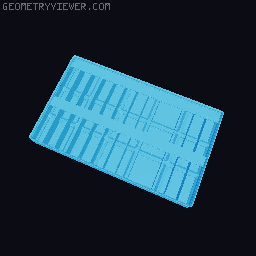 Gridfinity Ultra Light Bins - Divider Label Edition 3D model thumbnail