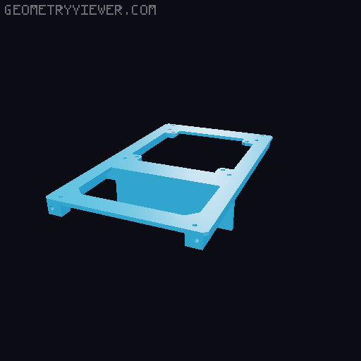 Mini ITX Case - ATX PSU 3D model thumbnail
