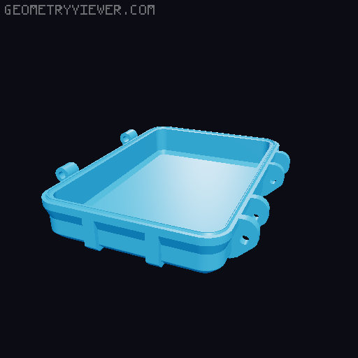 UNO Card Box - 20mm M3 3D model thumbnail