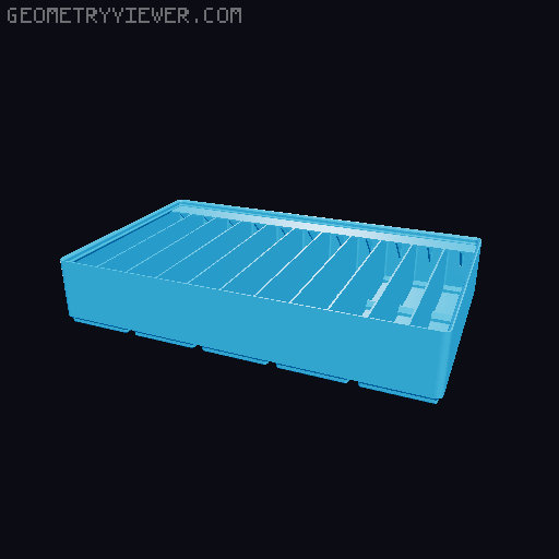 Gridfinity Ultra Light Bins - Divider Label Edition 3D model thumbnail