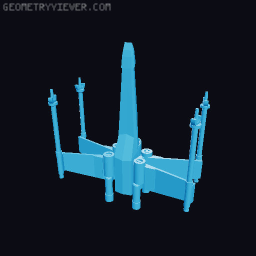 Star Wars hangers 3D model thumbnail