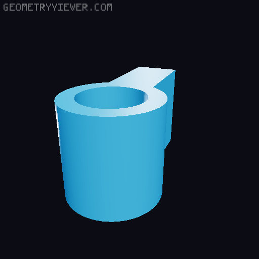 Mini Vault with Lever Tumbler Lock 3D model thumbnail
