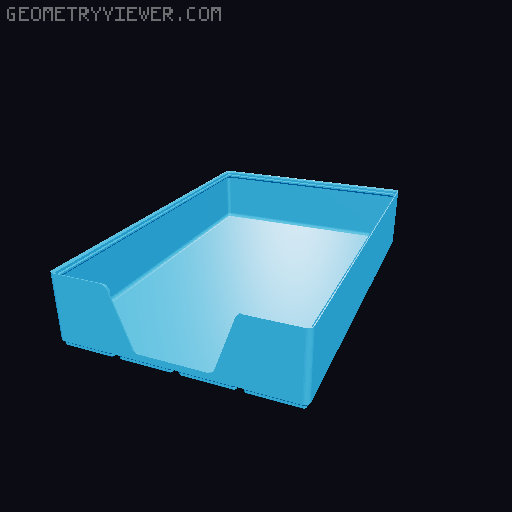 Gridfinity wall cutout collection 3D model thumbnail