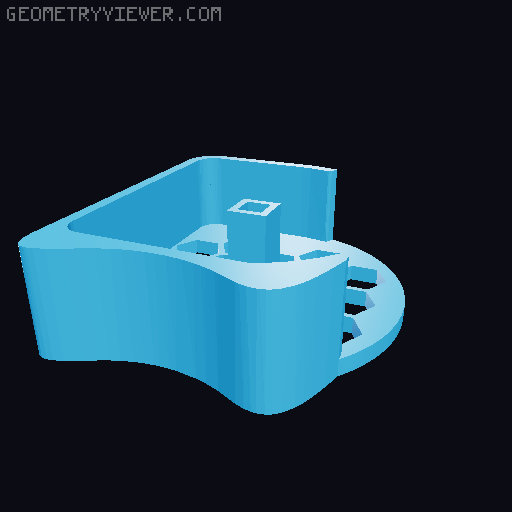 Hex pocket catapult 3D model thumbnail