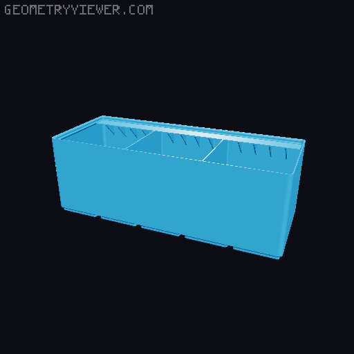 Gridfinity Ultra Light Bins - Divider Label Edition 3D model thumbnail