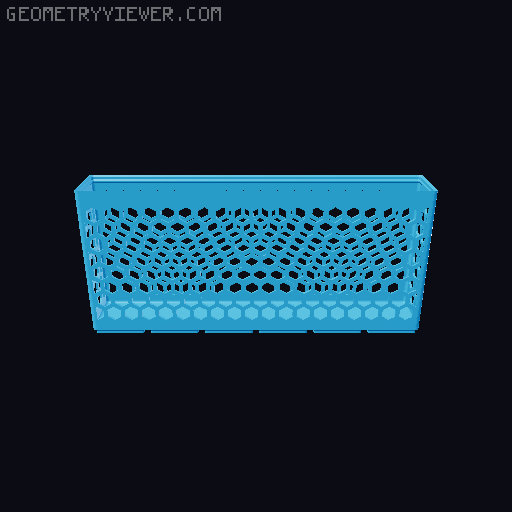 Gridfinity Hex Bins all sizes 3D model thumbnail