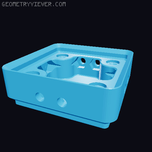 Gridfinity Stackable Modular baseplates 3D model thumbnail