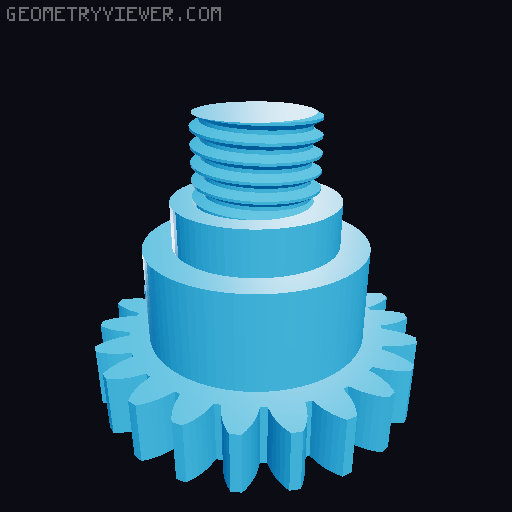 Drill adapter_Filament Spool Winder 3D model thumbnail