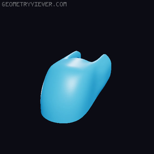Poseable articulated hand model 3D model thumbnail