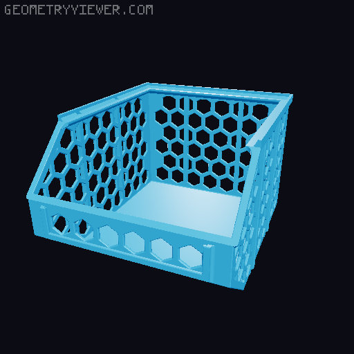 Stackable Baskets 3D model thumbnail