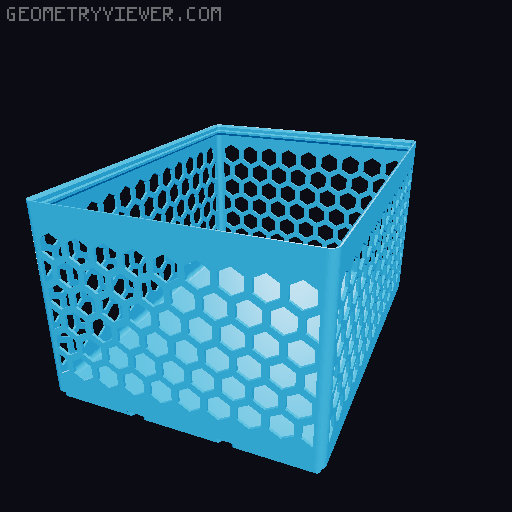 Gridfinity Hex Bins all sizes 3D model thumbnail