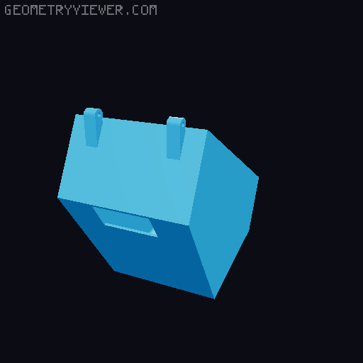 Wall Mounted Drybox with Sensor + Bowden Mount 3D model thumbnail