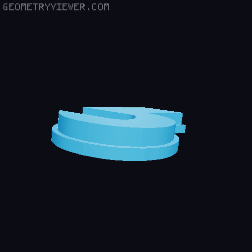 Retro Style Desk Clock 3D model thumbnail
