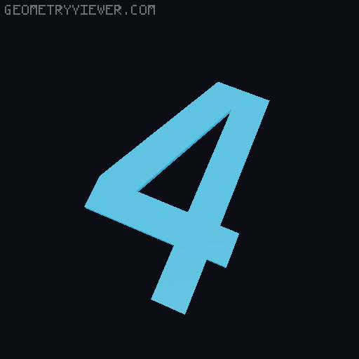 House Address Numbers 3D model thumbnail