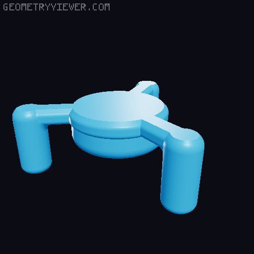 Botanical Portal (less friction, easier print) 3D model thumbnail