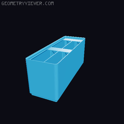 Gridfinity Ultra Light Bins - Divider Label Edition 3D model thumbnail