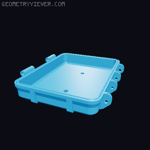 Rugged Deckbox 3D model thumbnail