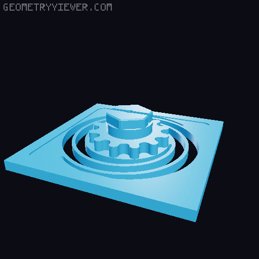 Merged Springs for Twist Lock Boxes 3D model thumbnail